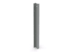 Grey 1.8m high end post for PaliGuard fencing with fixings