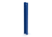 Blue 1.8m high end post for PaliGuard fencing with fixings