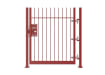 Red 0.9m High Single Leaf FlexiRail® Vertical Bar Railing Gate Kit
