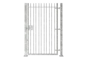 2.1m High Single Leaf FlexiRail® Vertical Bar Railing Gate Kit