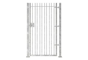 2.4m High Single Leaf FlexiRail® Vertical Bar Railing Gate Kit