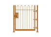 Yellow 0.9m High Single Leaf FlexiRail® Bow Top Railing Gate Kit