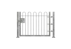 1.0m High Single Leaf FlexiRail® Bow Top Railing Gate Kit