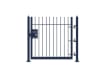 Blue 0.9m High Single Leaf FlexiRail® Ball Top Railing Gate Kit