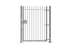 1.8m High Single Leaf FlexiRail® Ball Top Railing Gate Kit