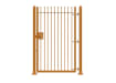 Yellow 1.8m High Single Leaf FlexiRail® Ball Top Railing Gate Kit