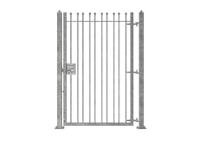 2.0m High Single Leaf FlexiRail® Ball Top Railing Gate Kit