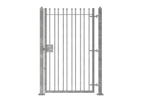 2.1m High Single Leaf FlexiRail® Ball Top Railing Gate Kit