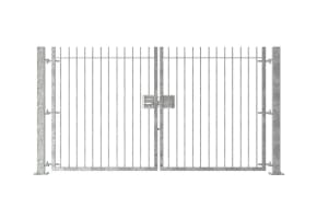 1.8m High Double Leaf FlexiRail® Vertical Bar Railing Gate Kit