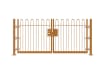 Yellow 0.9m High Double Leaf FlexiRail® Bow Top Railing Gate Kit