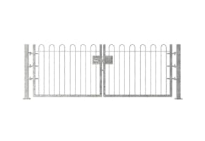 1.2m High Double Leaf FlexiRail® Bow Top Railing Gate Kit