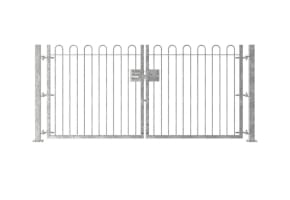 1.5m High Double Leaf FlexiRail® Bow Top Railing Gate Kit
