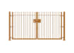 Yellow 1.5m High Double Leaf FlexiRail® Ball Top Railing Gate Kit