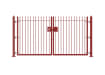 Red 1.5m High Double Leaf FlexiRail® Ball Top Railing Gate Kit