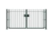 Green 1.5m High Double Leaf FlexiRail® Ball Top Railing Gate Kit