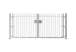 1.5m High Double Leaf FlexiRail® Ball Top Railing Gate Kit