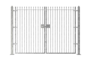 2.4m High Double Leaf FlexiRail® Ball Top Railing Gate Kit