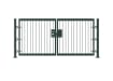 Green 0.9m High Double Leaf FlexiRail® Flat Top Railing Gate Kit