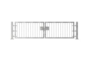0.9m High Double Leaf FlexiRail® Flat Top Railing Gate Kit