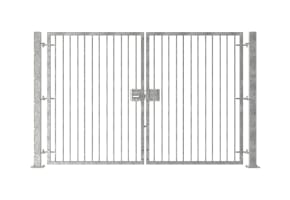 2.1m High Double Leaf FlexiRail® Flat Top Railing Gate Kit