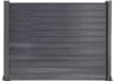 Anthracite grey composite fencing with grey frame