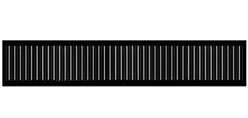 Vertical line infill panel for composite fencing
