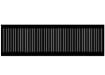 Vertical line infill panel for composite fencing