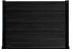 Black composite fencing with black frame