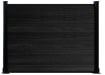 Black composite fencing with black frame