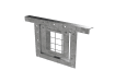 Badger Gate with galvanised finish, in closed position