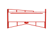 Red Double Swing Barrier with High-Level Swing Arm Kit