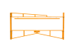 Yellow Double Swing Barrier with High-Level Swing Arm Kit