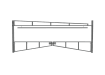 Grey Double Swing Barrier with High-Level Swing Arm Kit