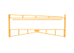 Yellow Double Swing Barrier with High-Level Swing Arm Kit