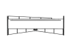 Black Double Swing Barrier with High-Level Swing Arm Kit