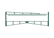 Green Double Swing Barrier with High-Level Swing Arm Kit