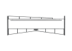 Grey Double Swing Barrier with High-Level Swing Arm Kit