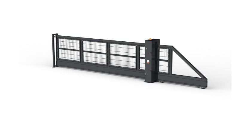 Anthracite Grey ProFence® SR1 (A1) LPS 1175 868 Mesh Automatic Cantilever Gate
