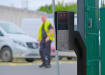 Reader Post installed outside a perimeter
