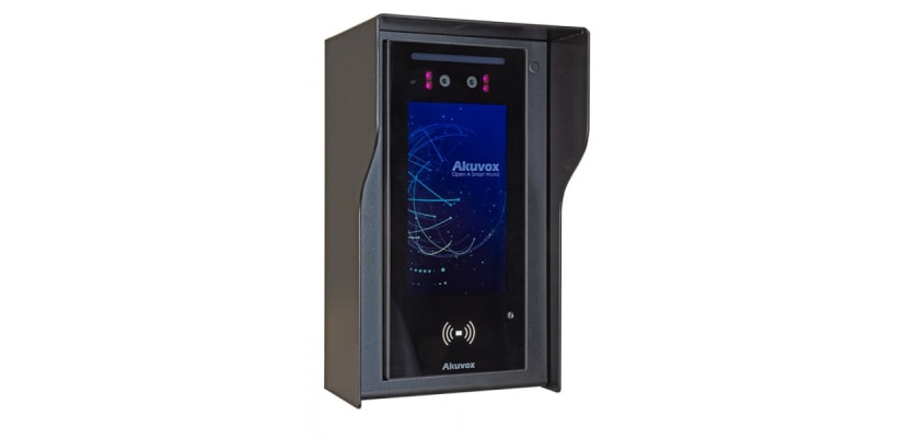 Akuvox E16-A05H Rain Hood in situ