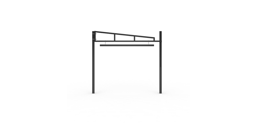 Black Swing Height Restrictor Barrier