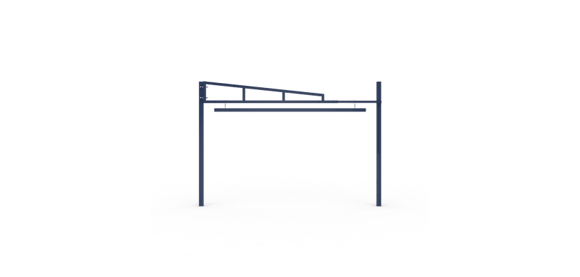 Blue Swing Height Restrictor Barrier
