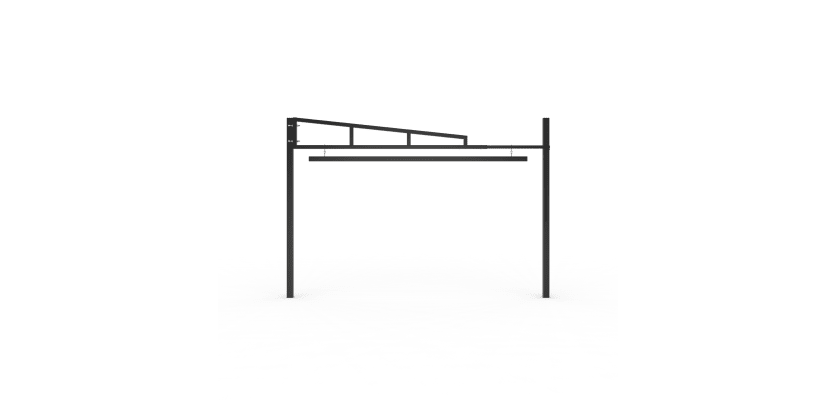 Black Swing Height Restrictor Barrier