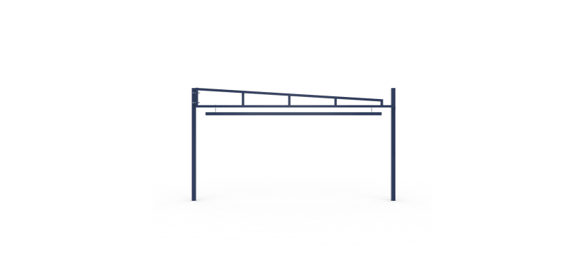 Blue Swing Height Restrictor Barrier