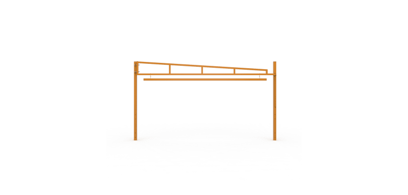 Yellow Swing Height Restrictor Barrier