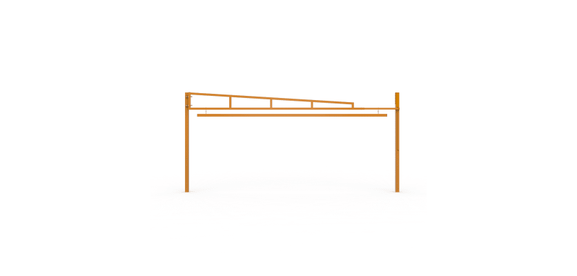 Yellow Swing Height Restrictor Barrier