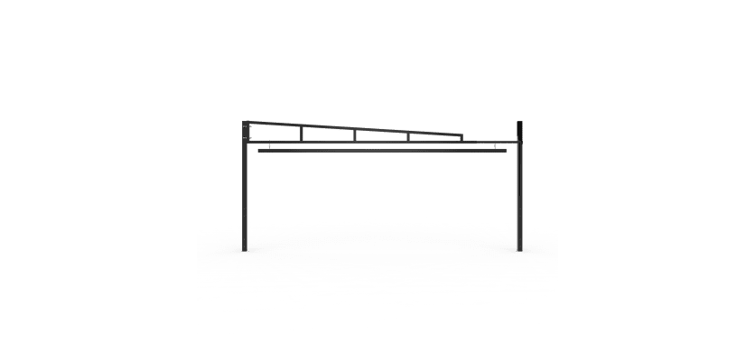 Black Swing Height Restrictor Barrier
