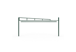 2.2m High x 6.0m Wide Swing Height Restrictor Barrier