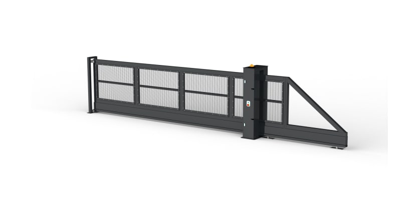 Anthracite Grey ProFence® SR1 (A1) LPS 1175 358 Mesh Automatic Cantilever Gate