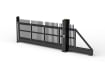 Black PaliFence® SR1 (A1) LPS 1175 W Palisade Automatic Cantilever Gate